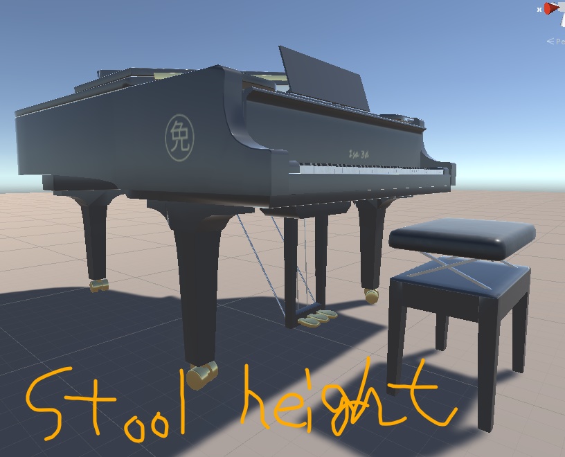 【Unity向け3Dモデル】Grand Piano