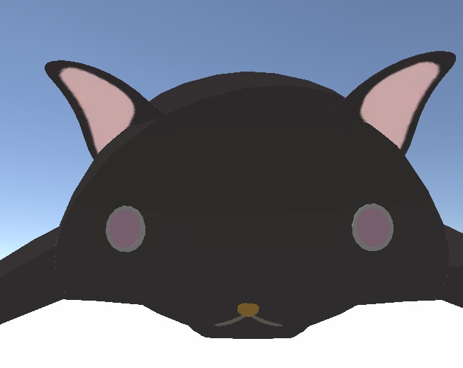 【VRChat想定アクセサリー】頭の上の溶解した猫
