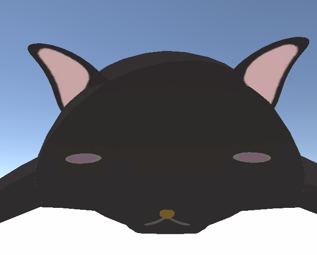 【VRChat想定アクセサリー】頭の上の溶解した猫