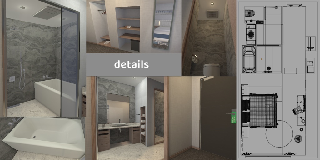 【VRChat】Hotel Room【Unity】