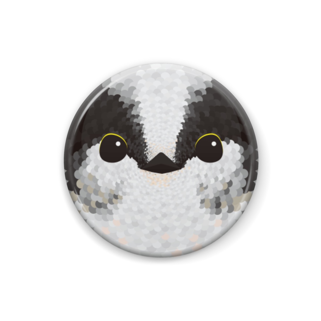 エナガ【野鳥の缶バッチ】