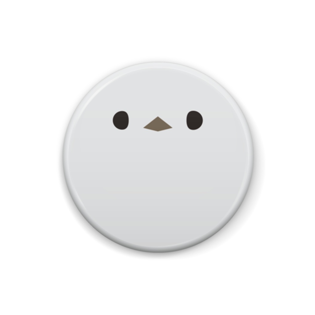 シマエナガ【まるい鳥の缶バッチ】