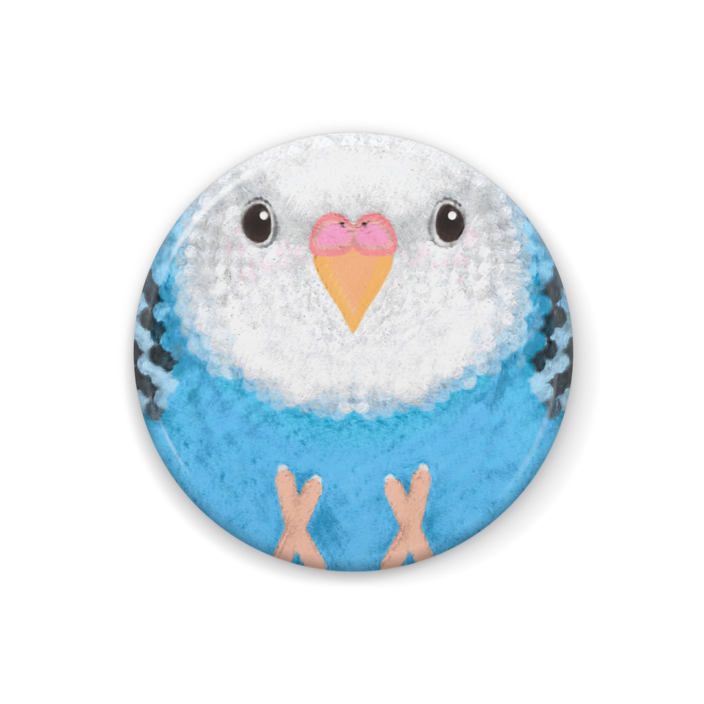 羊毛フェルト セキセイインコ 鳥 ブルー パイド - おもちゃ