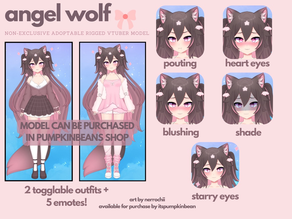 Angel Wolf Live2D Model