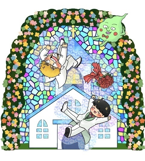 霊モブ挙式シャカシャカアクキー＋おまけ霊モブ小説