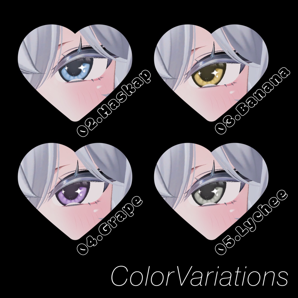 【4アバター対応】 ✧Y2Kあっぷるアイ✧EyeTexture