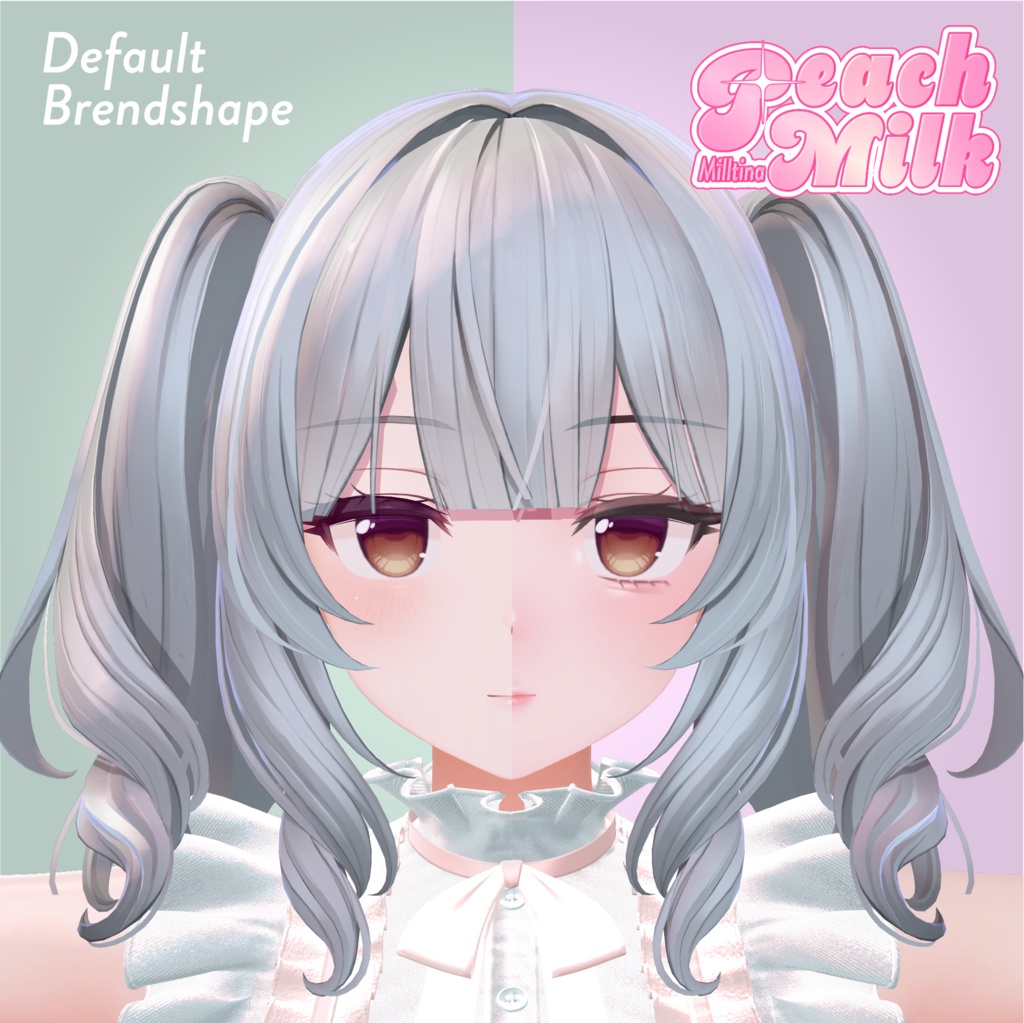 【Milltina専用】 ✧PeachMilk✧ MakeUP+FaceAnm+PoseAnim+Brendshape