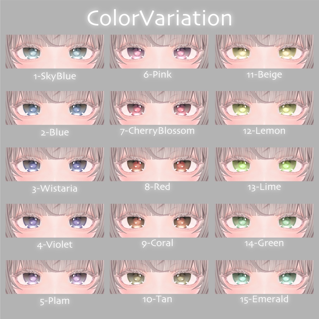 【9アバター対応】 ✧Luminare✧EyeTexture