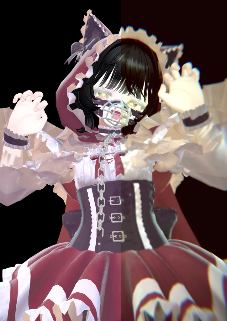 【Free】はろうぃん撮影セット【ポーズとポストプロセス】