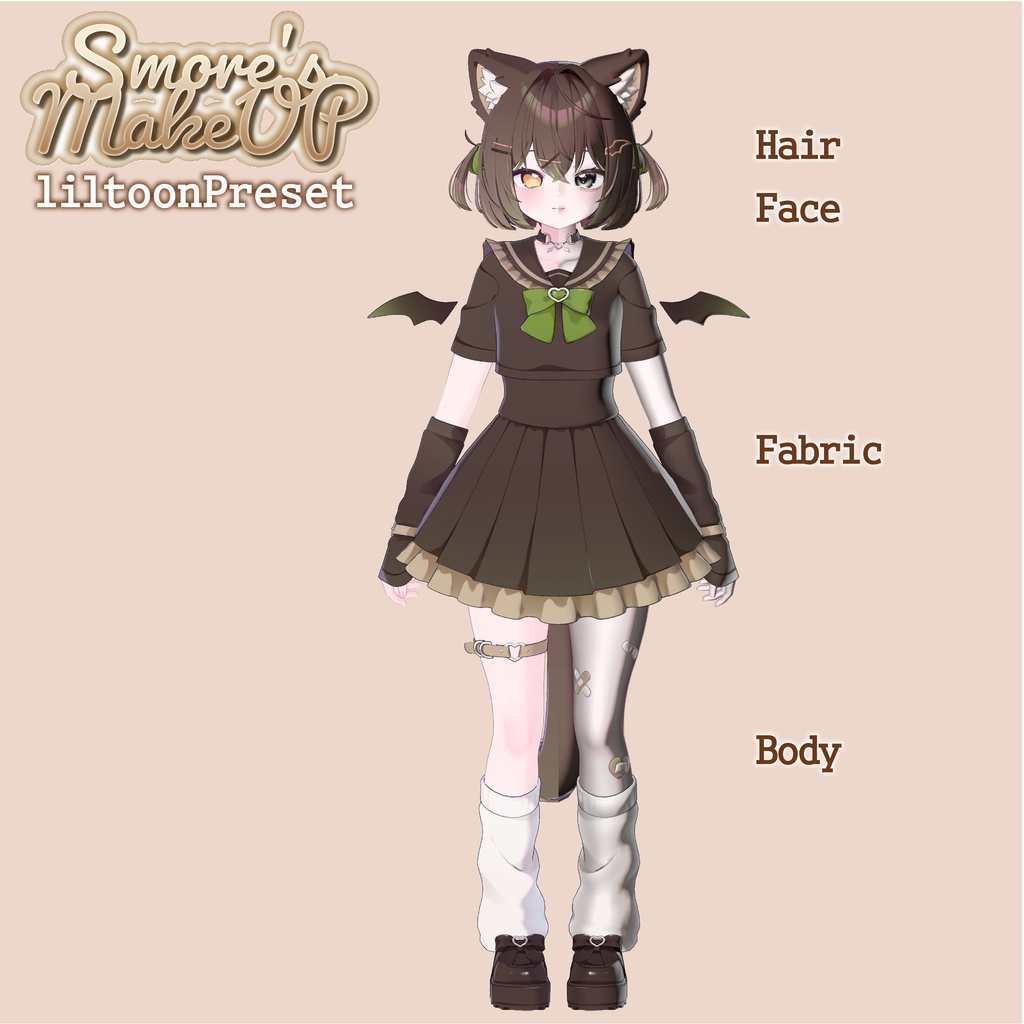 ❤️🔥sale❤️🔥【Chocolat専用】 ✧smore's✧ MakeUP Texture+EyeTexture+liltoonプリセット