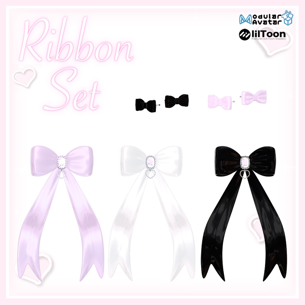 🍒10アバター対応🍒ribbon set🍒リボンセット【MA対応】