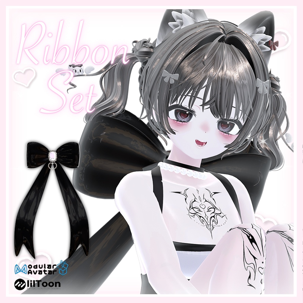 🍒10アバター対応🍒ribbon set🍒リボンセット【MA対応】