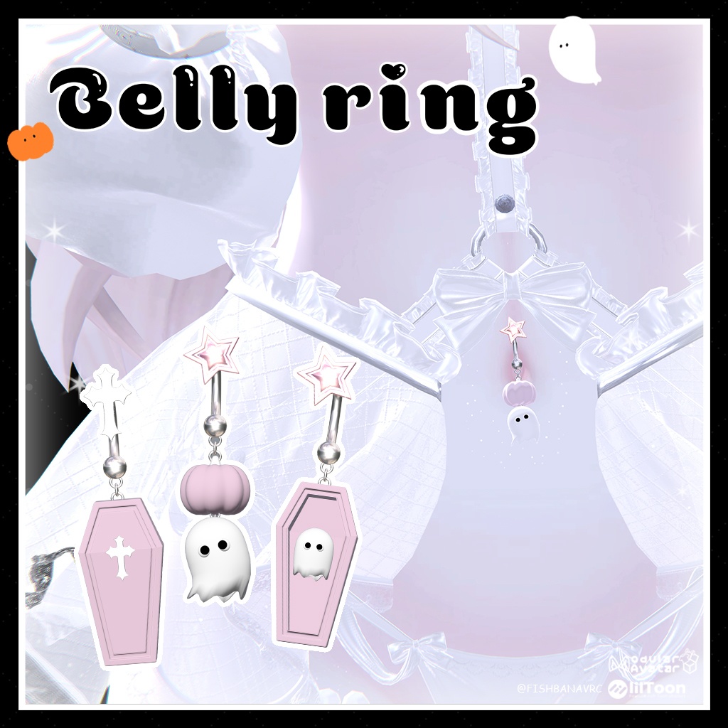 ♡ Halloween Belly Ring ♡ ハロウィンのへそピアス ♡MA対応♡