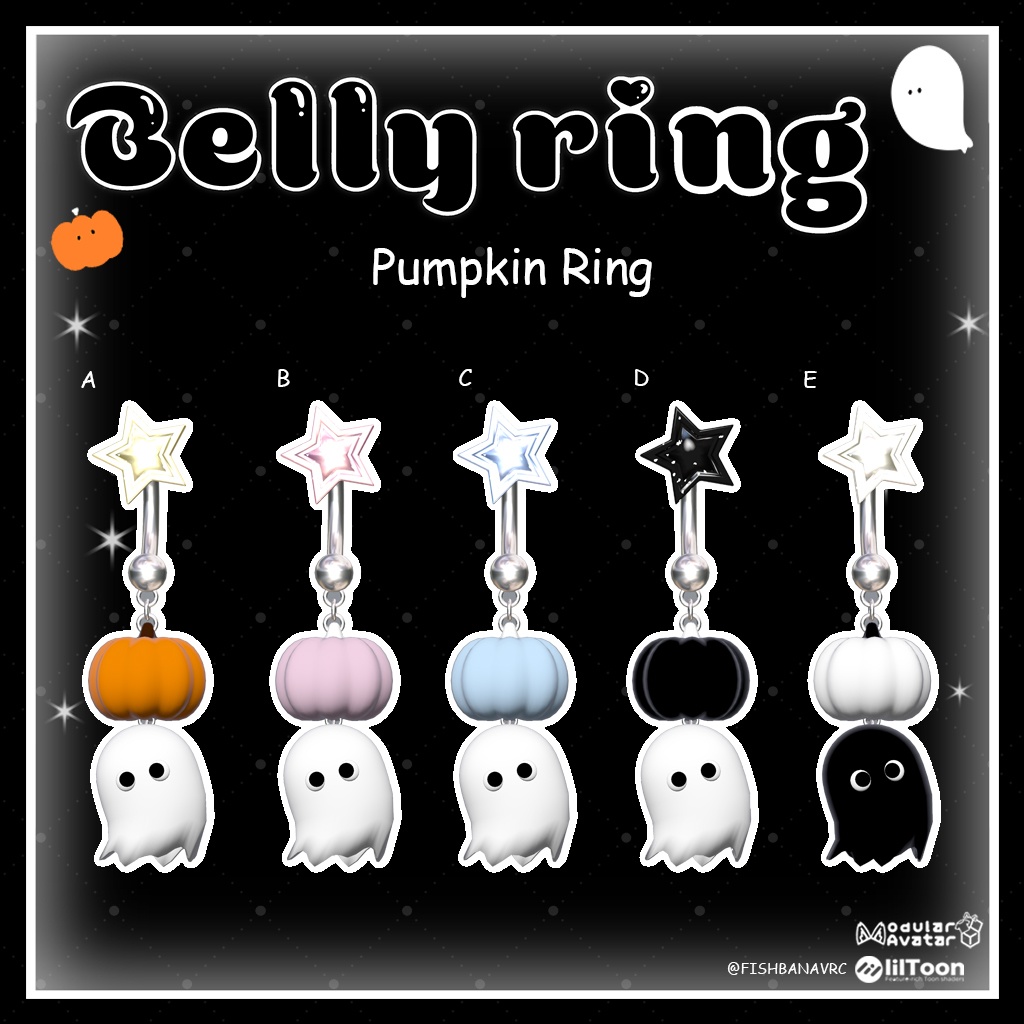 ♡ Halloween Belly Ring ♡ ハロウィンのへそピアス ♡MA対応♡