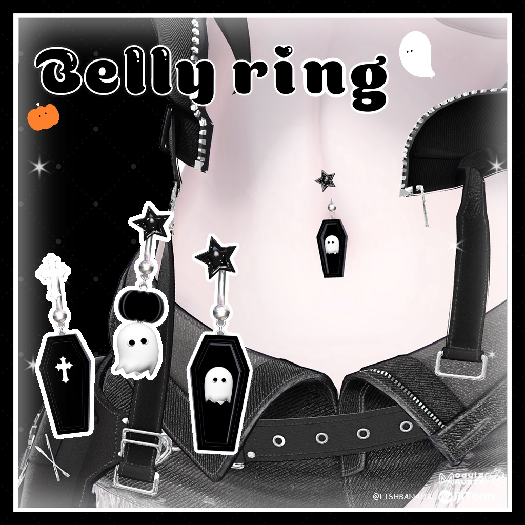 ♡10日限定セール♡ Halloween Belly Ring ♡ ハロウィンのへそピアス ♡MA対応♡