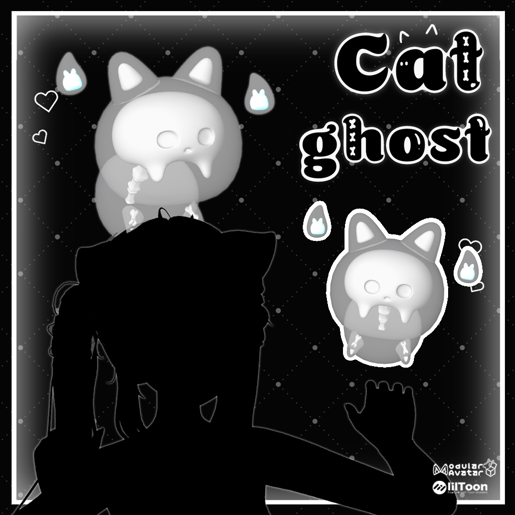 ♡10日限定セール♡ cat ghost ♡ 猫の幽霊 ♡MA対応♡
