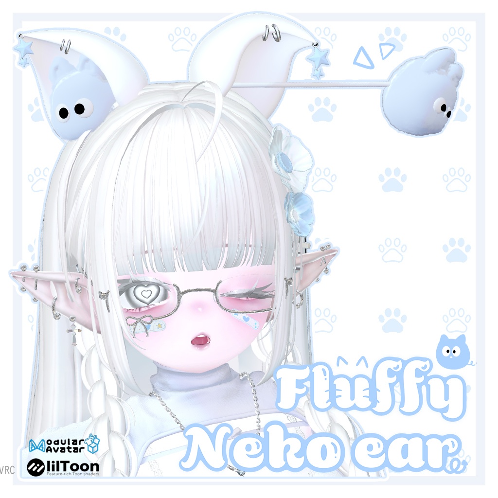 ♡Fluffy Neko ear ♡ふわふわのネコ耳 ♡MA対応♡