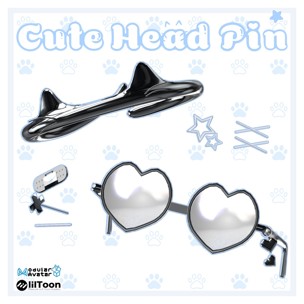 ♡cute head pin ♡可愛い頭のピン♡MA対応♡