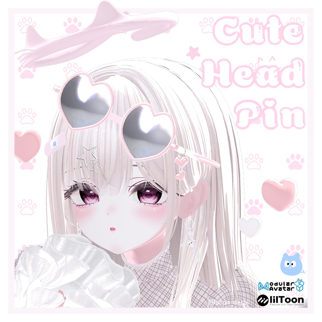 ♡cute head pin ♡可愛い頭のピン♡MA対応♡