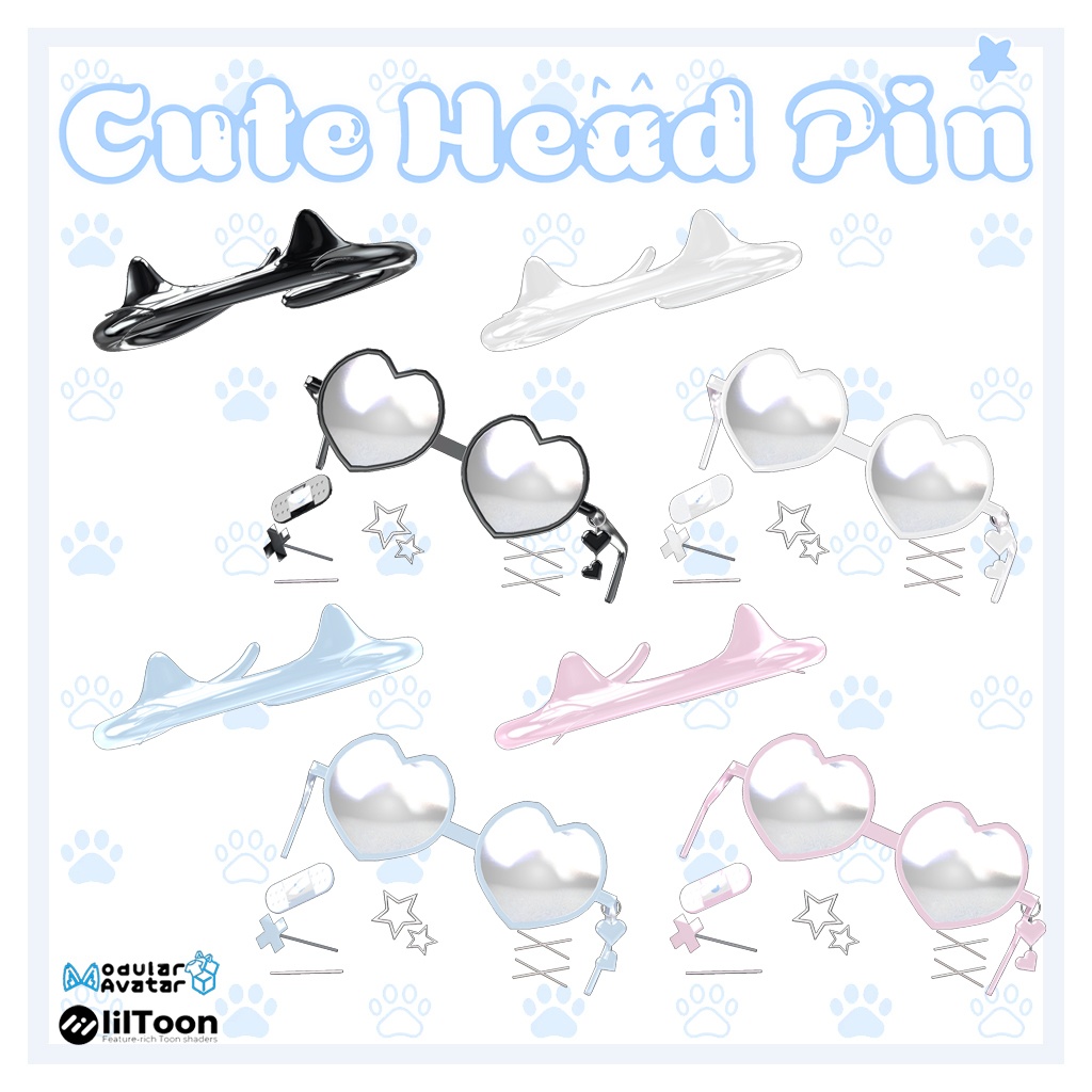 ♡cute head pin ♡可愛い頭のピン♡MA対応♡