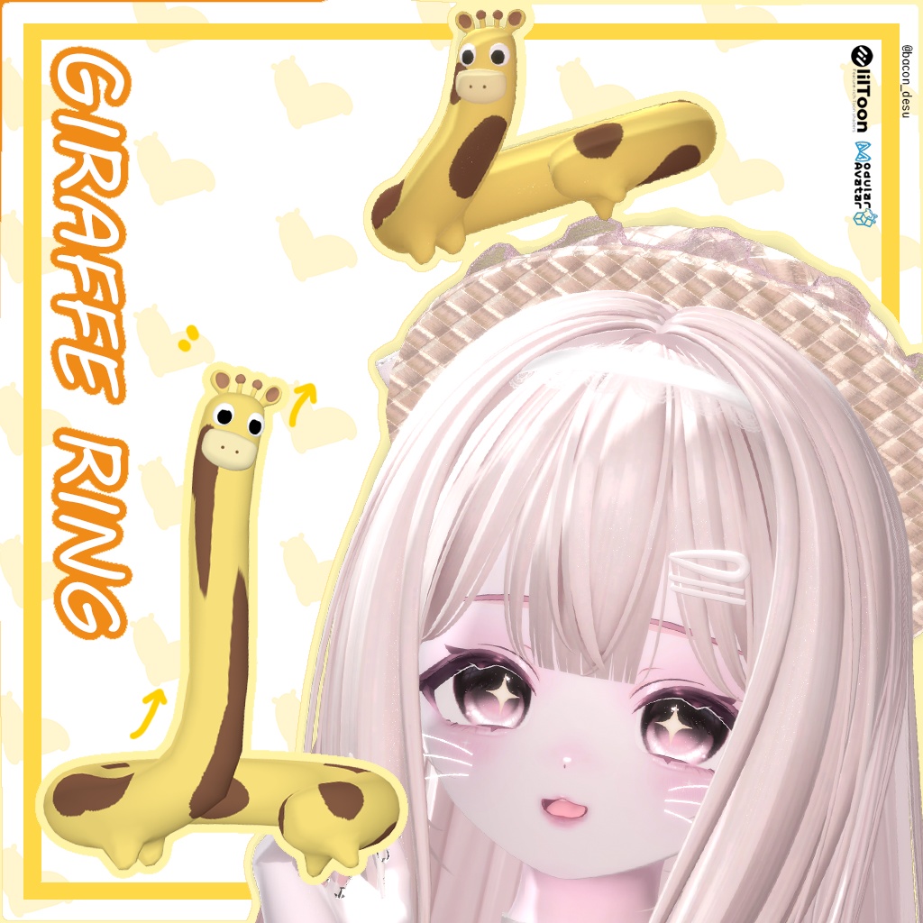 ♡10日限定セール♡Giraffe ring♡キリンリング♡MA対応♡