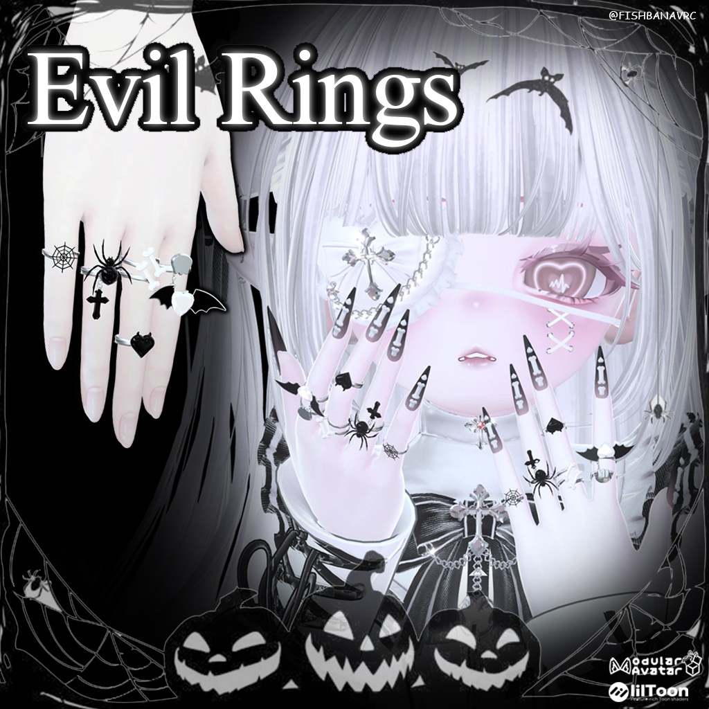 ♡17アバター対応♡ Evil Rings♡エビル・リング ♡MA対応♡♡10日限定セール♡