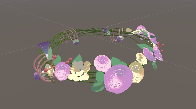【3Dモデル】アバター用 花冠