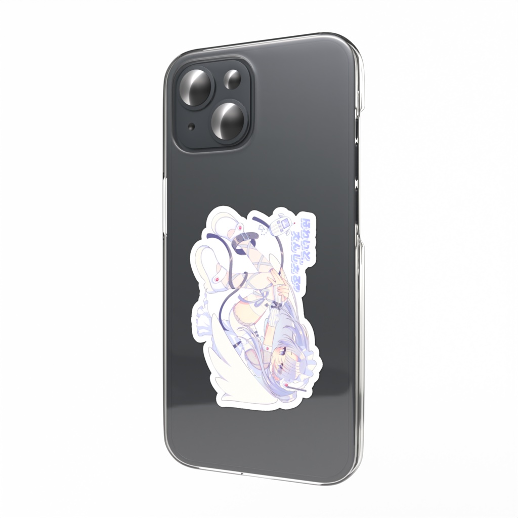 【ほわいとえんじぇる】スマホステッカー