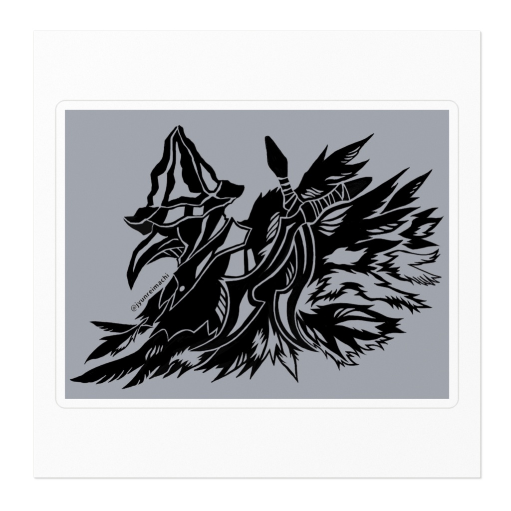 Bloodborne 烏羽の狩人アイリーン ステッカー