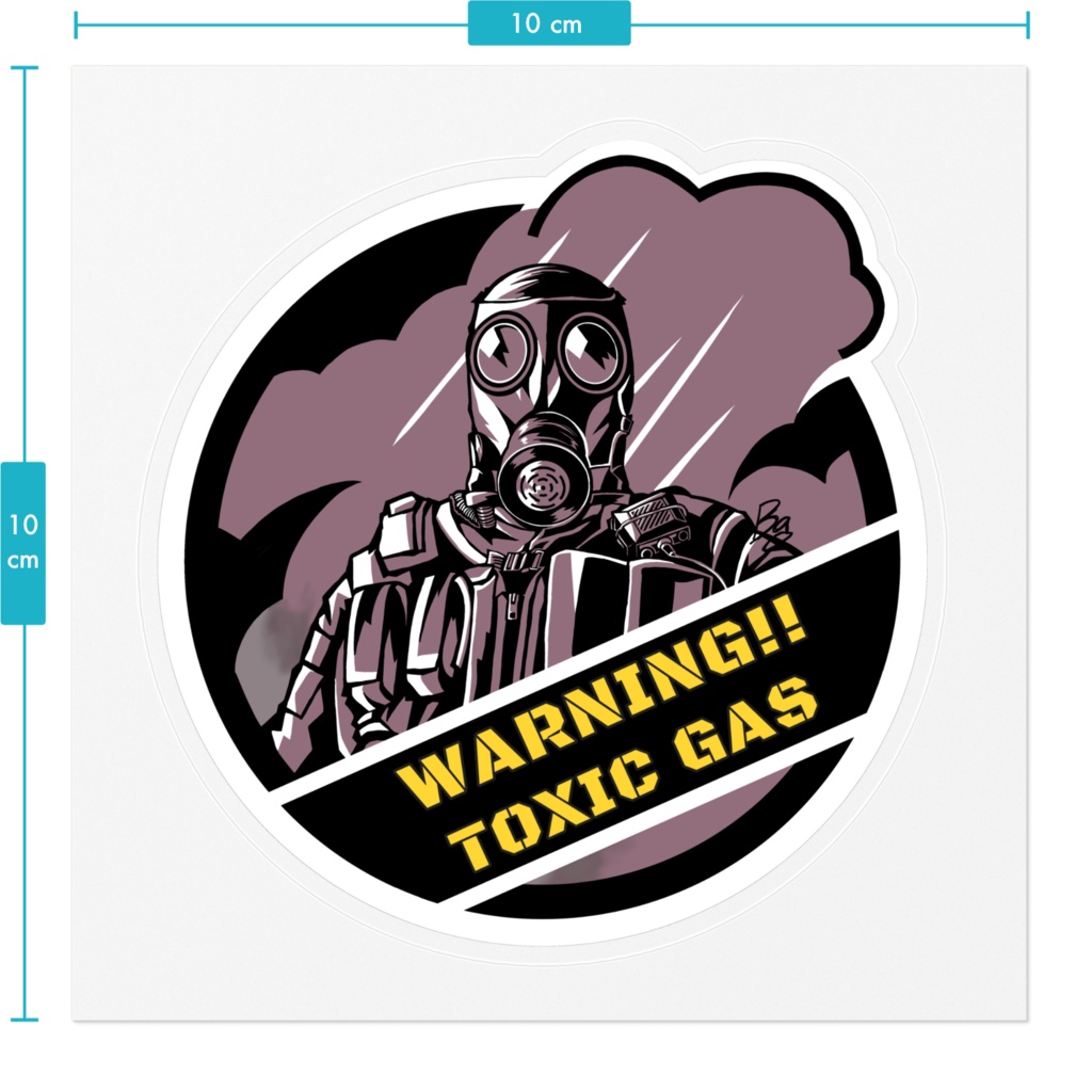 R6S TOXIC GAS ステッカー