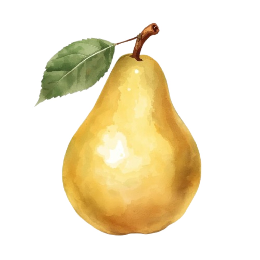 水彩画風・アンティーク 果物クリップアート 10点セット(PNG形式)