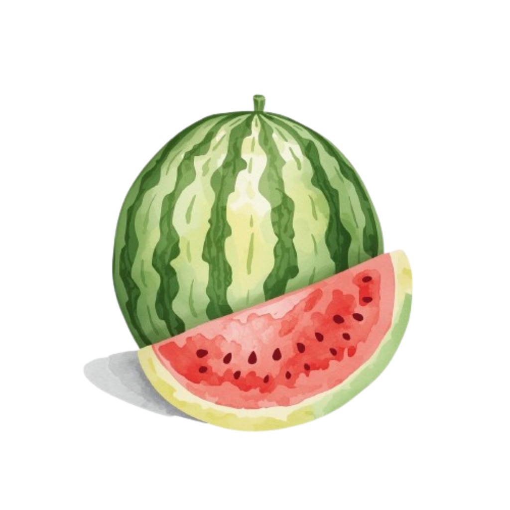 水彩画風・アンティーク 果物クリップアート 10点セット(PNG形式)