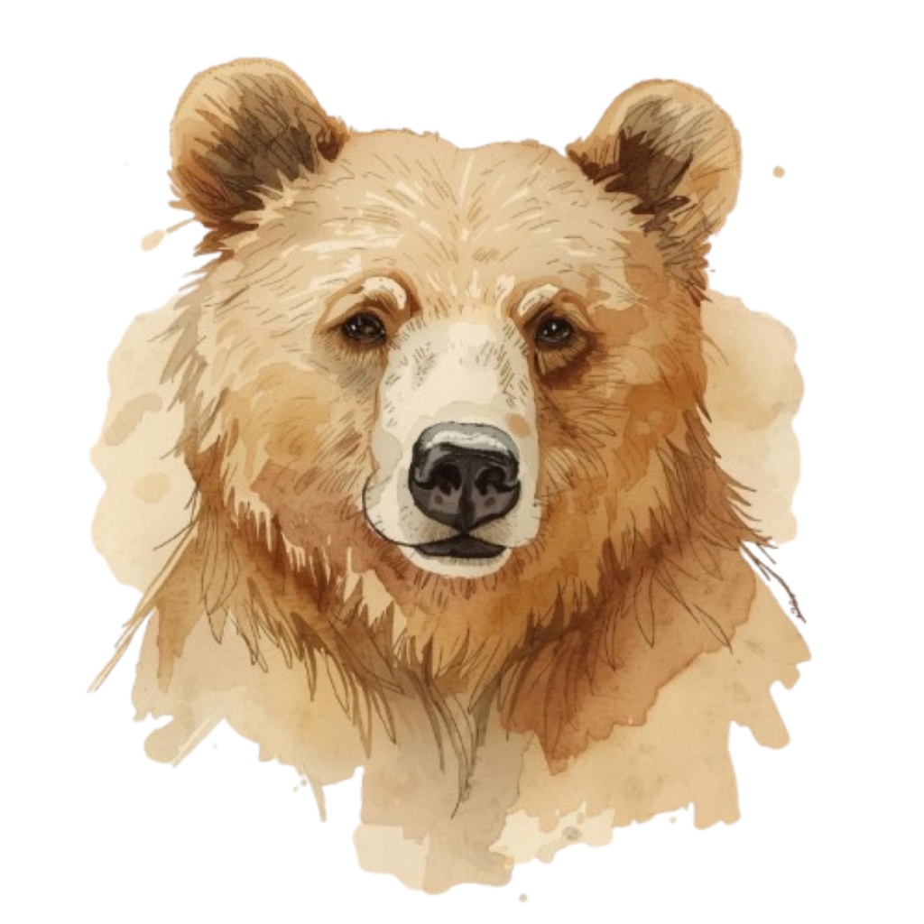 アンティーク水彩 動物クリップアート 15点セット(PNG形式)