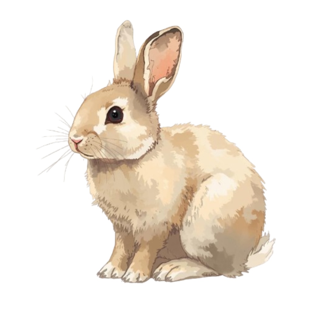 アンティーク水彩 動物クリップアート 15点セット(PNG形式)