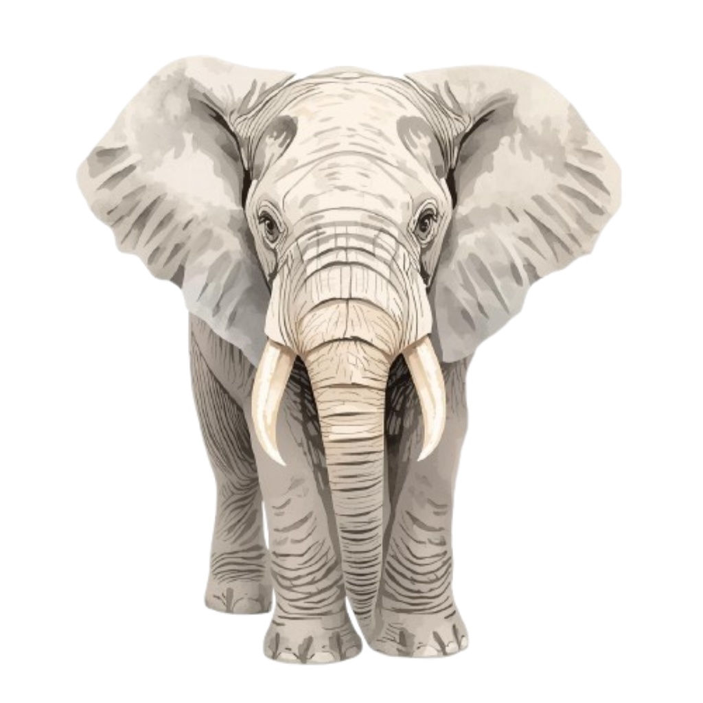 アンティーク水彩 動物クリップアート 15点セット(PNG形式)