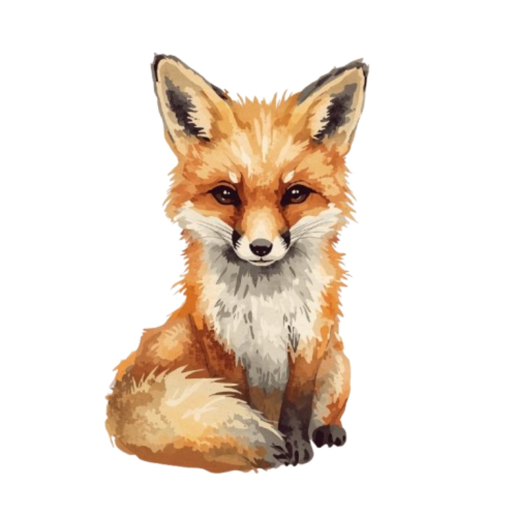 アンティーク水彩 動物クリップアート 15点セット(PNG形式)