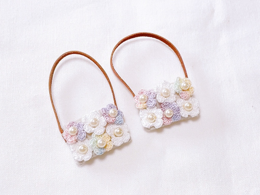 いっぱいお花のポシェット