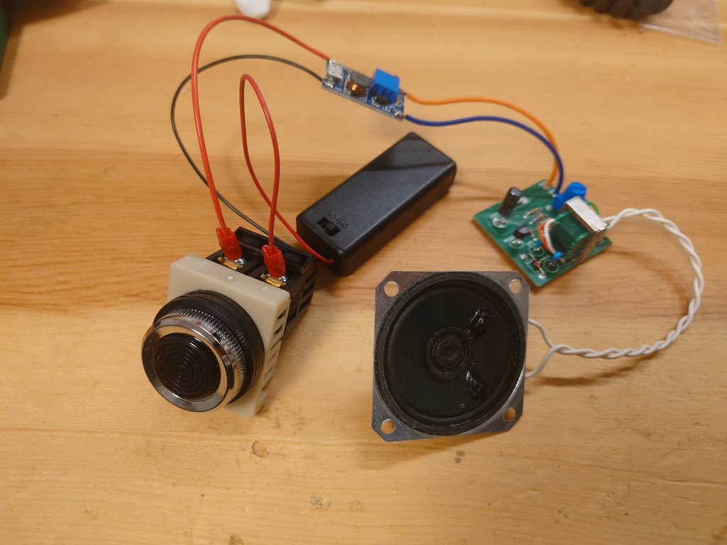 森尾風トランジスタブザー完成品(乾電池駆動)