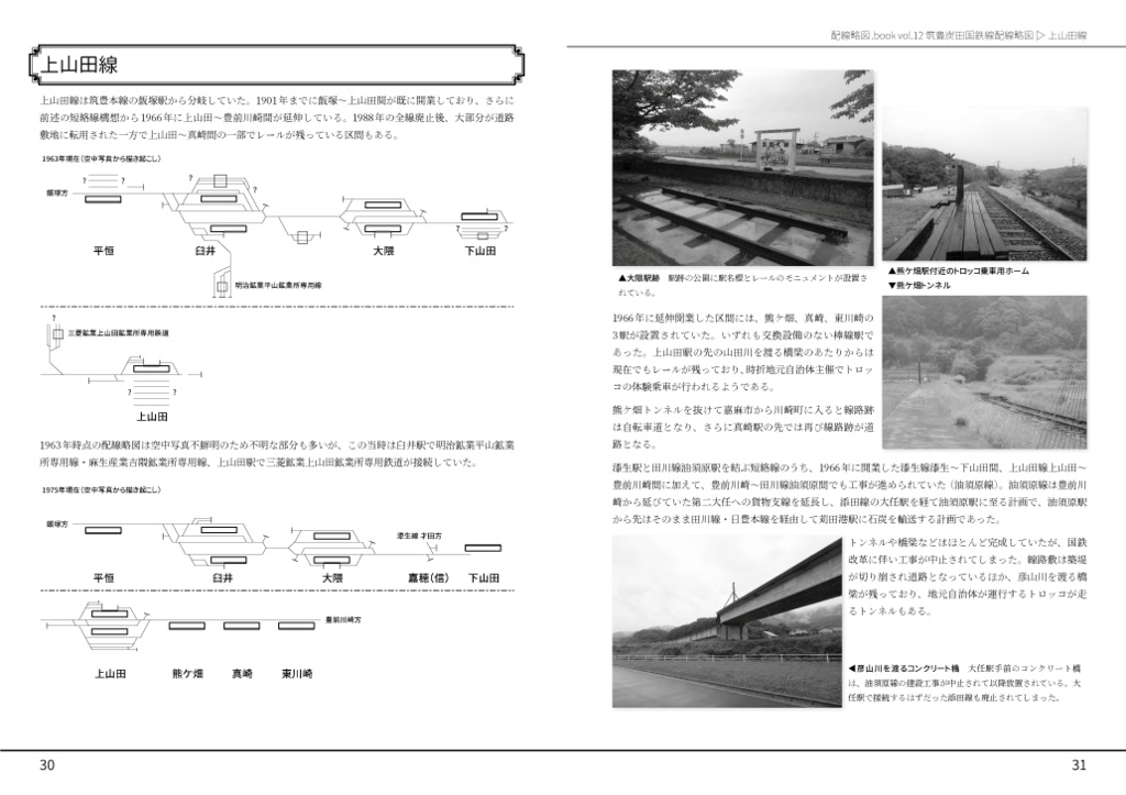 筑豊炭田国鉄線配線略図【1月中旬発送】