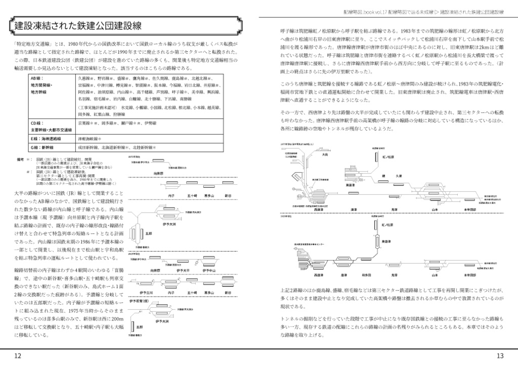 配線略図で辿る未成線