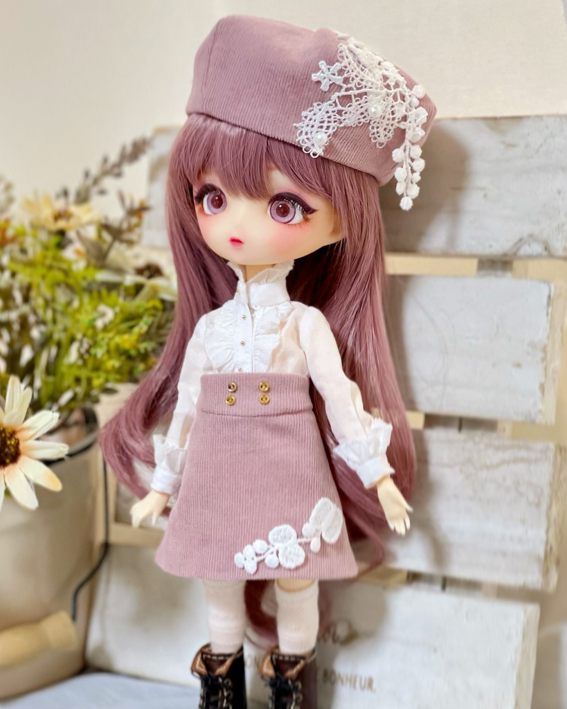 ハルモニアブルーム*お洋服*春のお出かけセット*くすみピンク