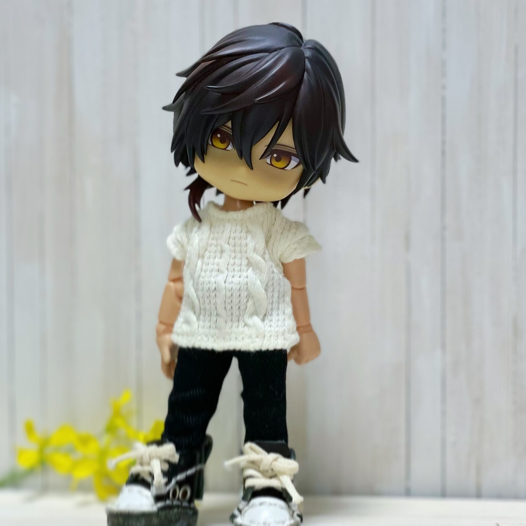 オビツ11*服*トレンチコートセット*ダスティーブルー