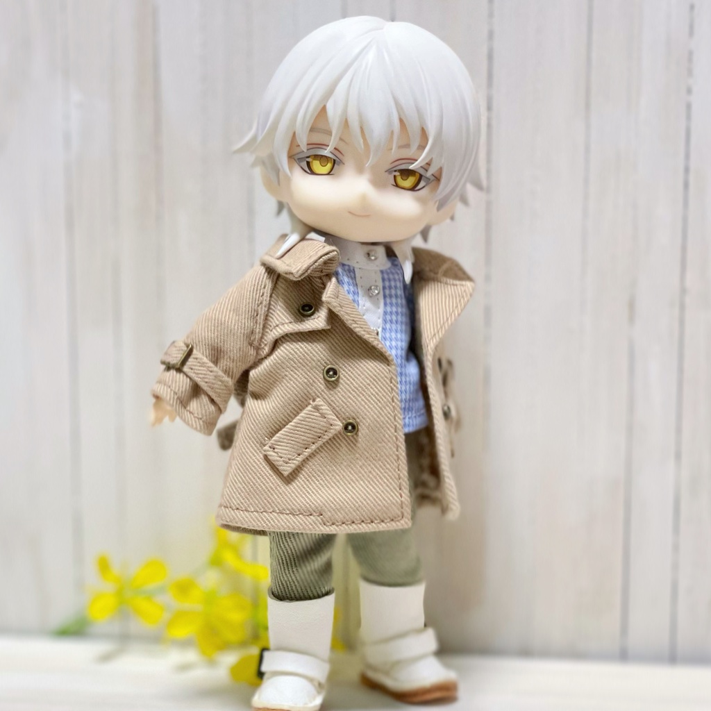 オビツ11*服*トレンチコートセット*ベージュ