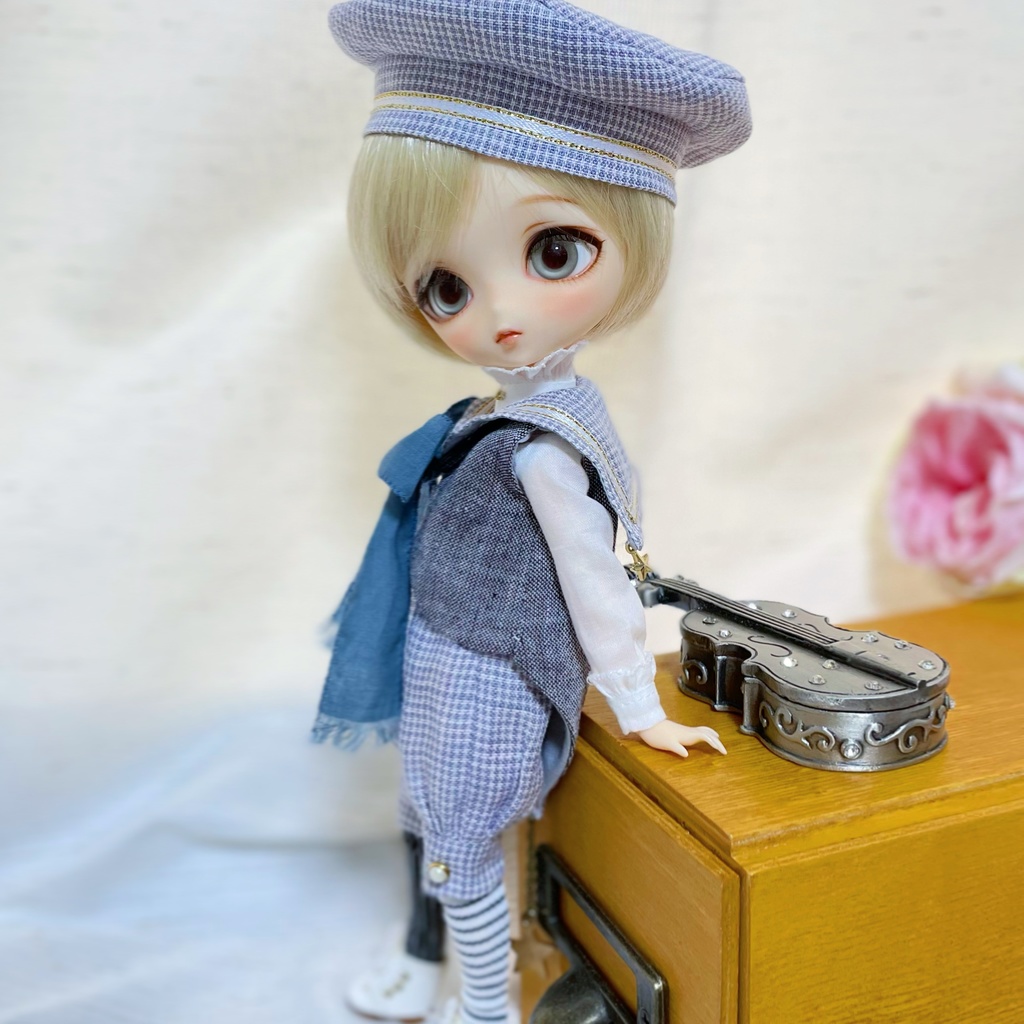 ハルモニアブルーム*お洋服*セーラーセット☆グレー