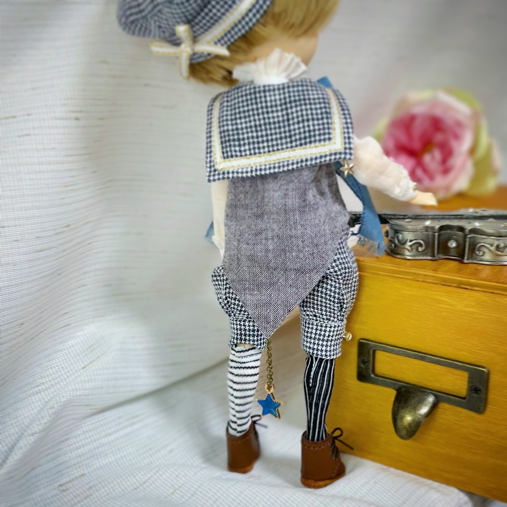 ハルモニアブルーム*お洋服*セーラーセット☆ブラック