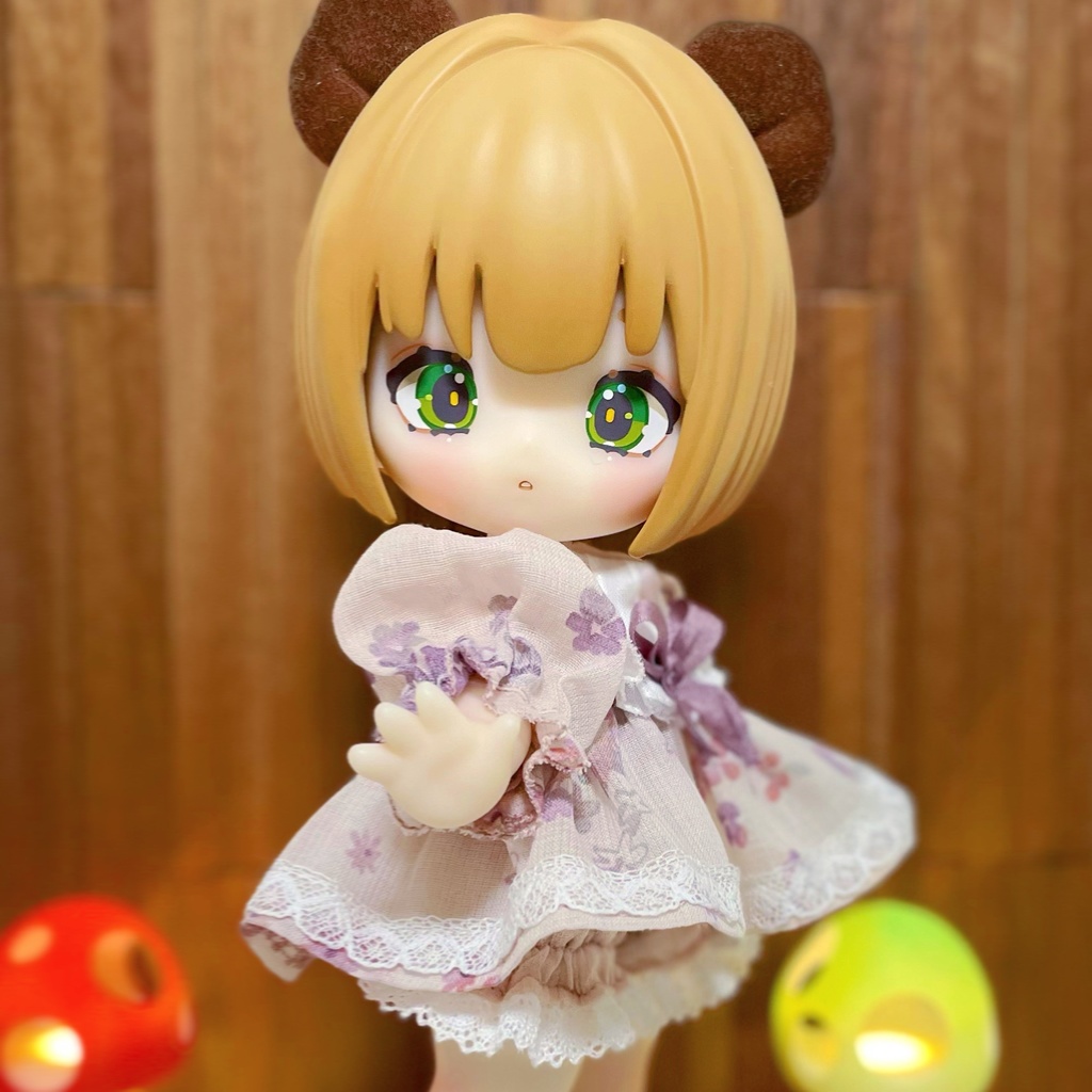 Pocket kumakoちゃん*お洋服*シフォンワンピースセット*A