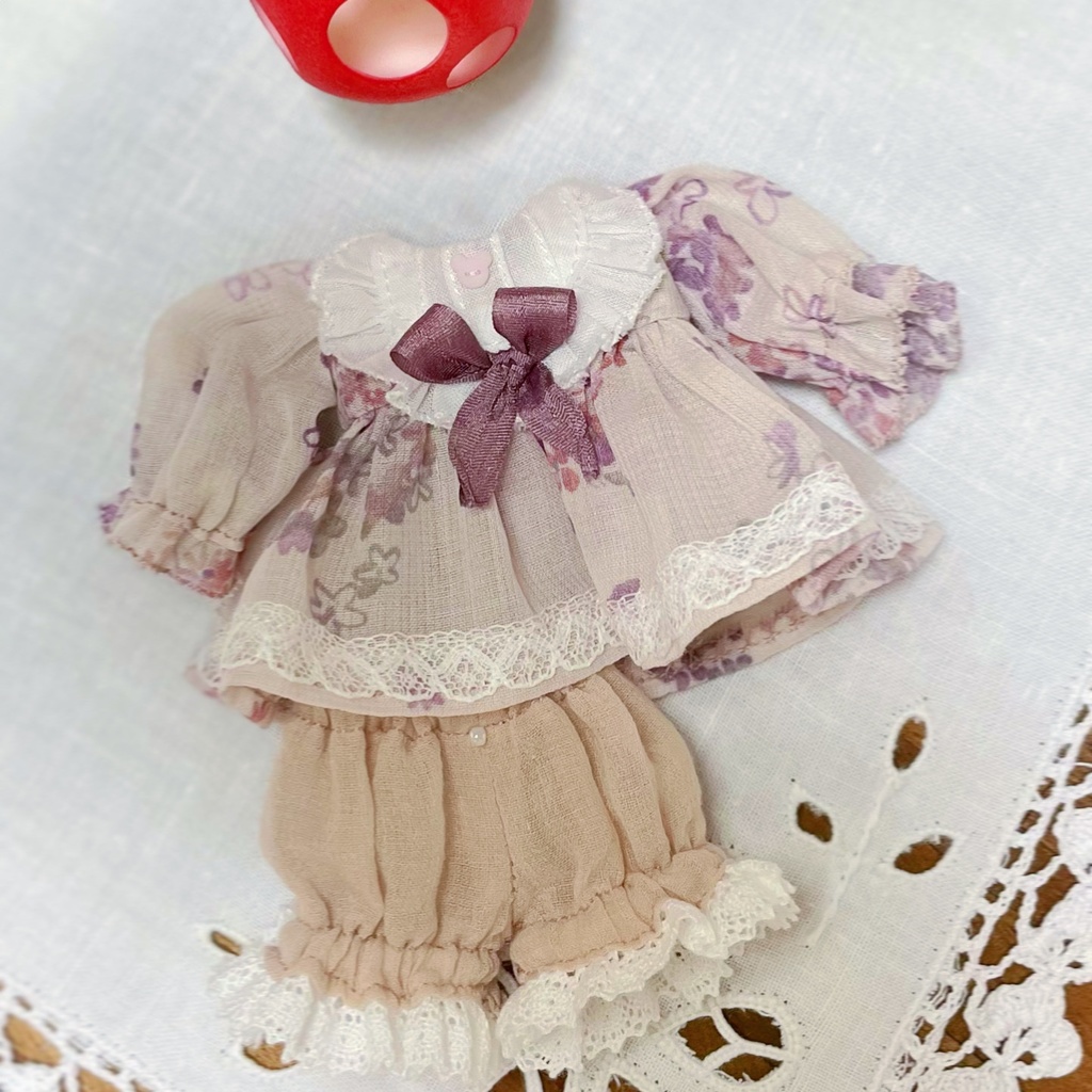 Pocket kumakoちゃん*お洋服*シフォンワンピースセット*A