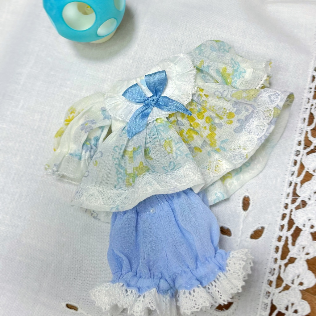 Pocket kumakoちゃん*お洋服*シフォンワンピースセット*B