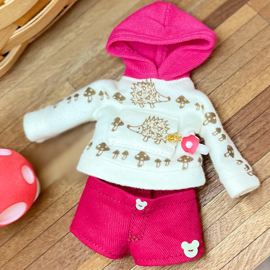 Pocketkumakoちゃん*お洋服*萌え袖パーカーセット🍄