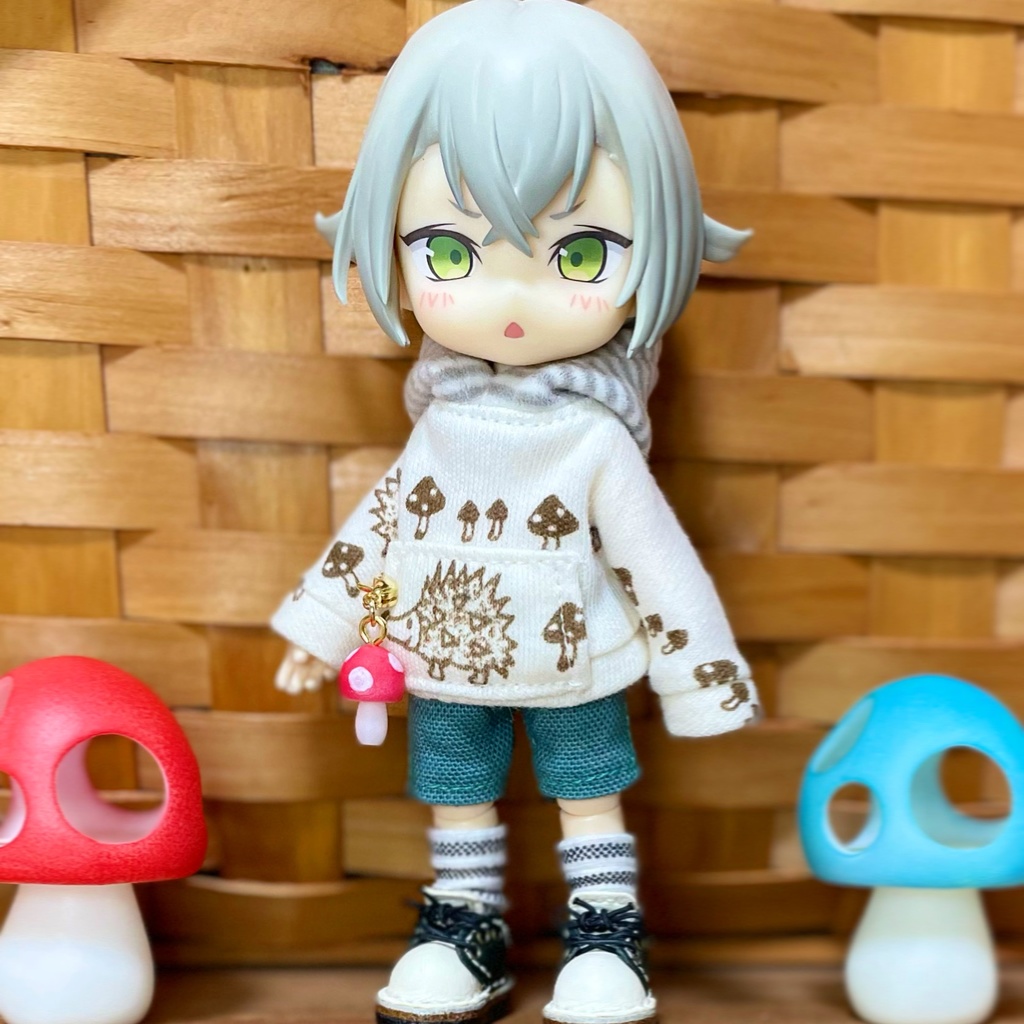 オビツ11*服*萌え袖パーカーセット🍄*ねんどろいどどーる